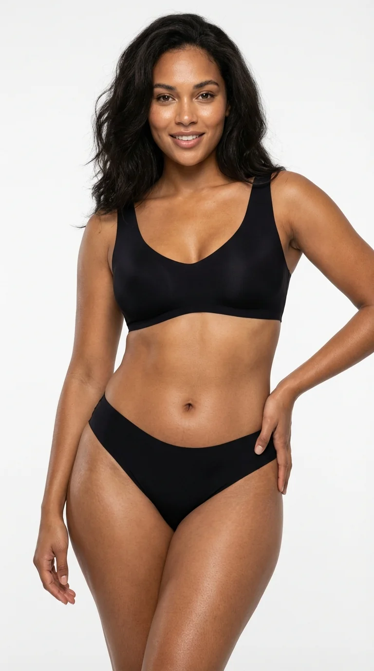 DOMİNANT İz Yapmayan Siyah Kadın Boxer - Şort Külot Modeli